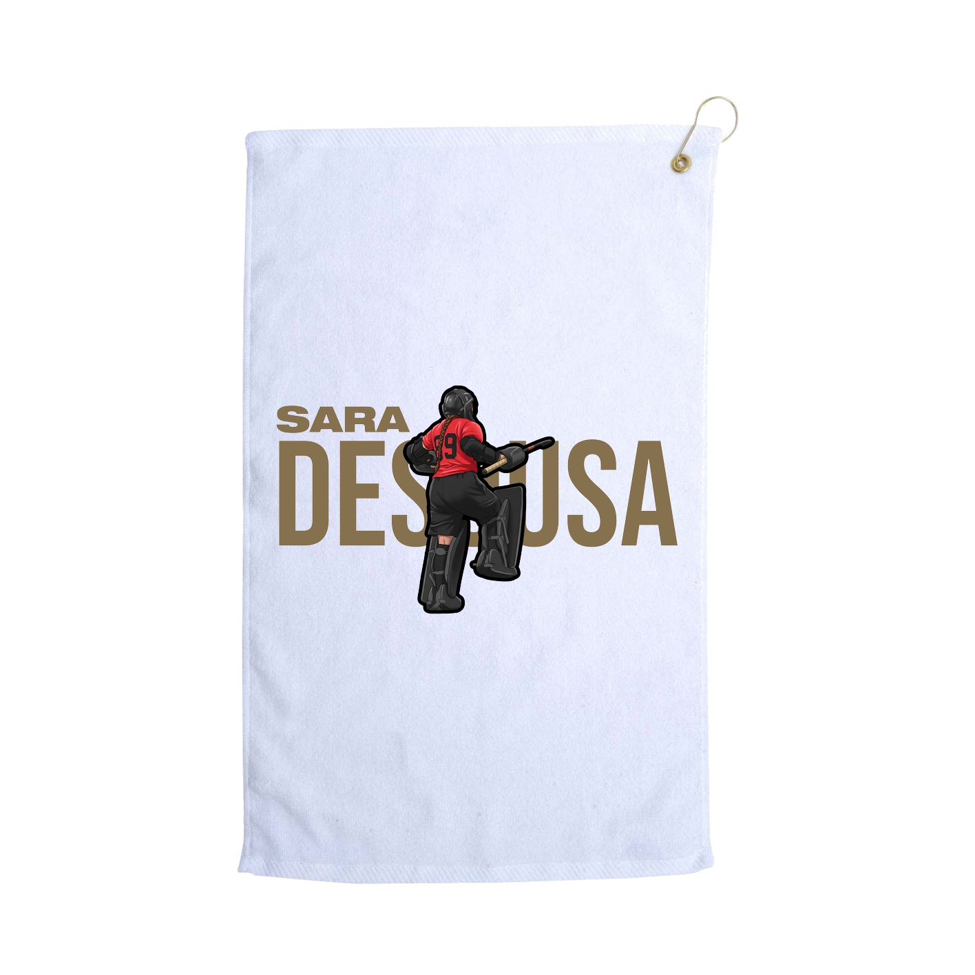 Golf Towel — Player Name in White