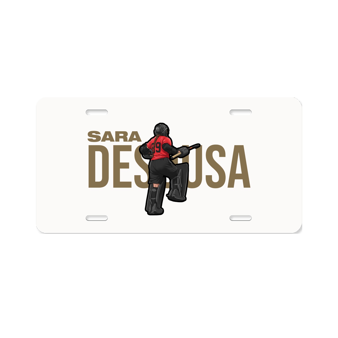 License Plate — Player Name in Classic
