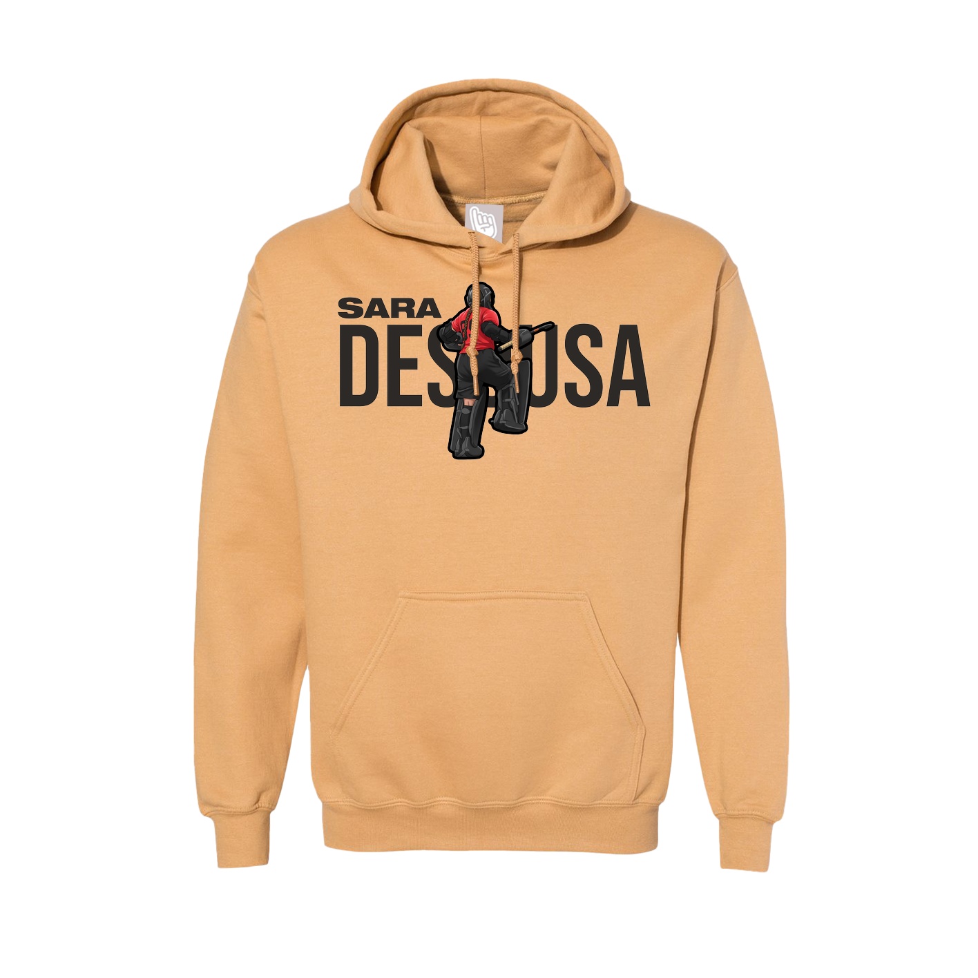 Hoodie — Player Name in Vegas Gold