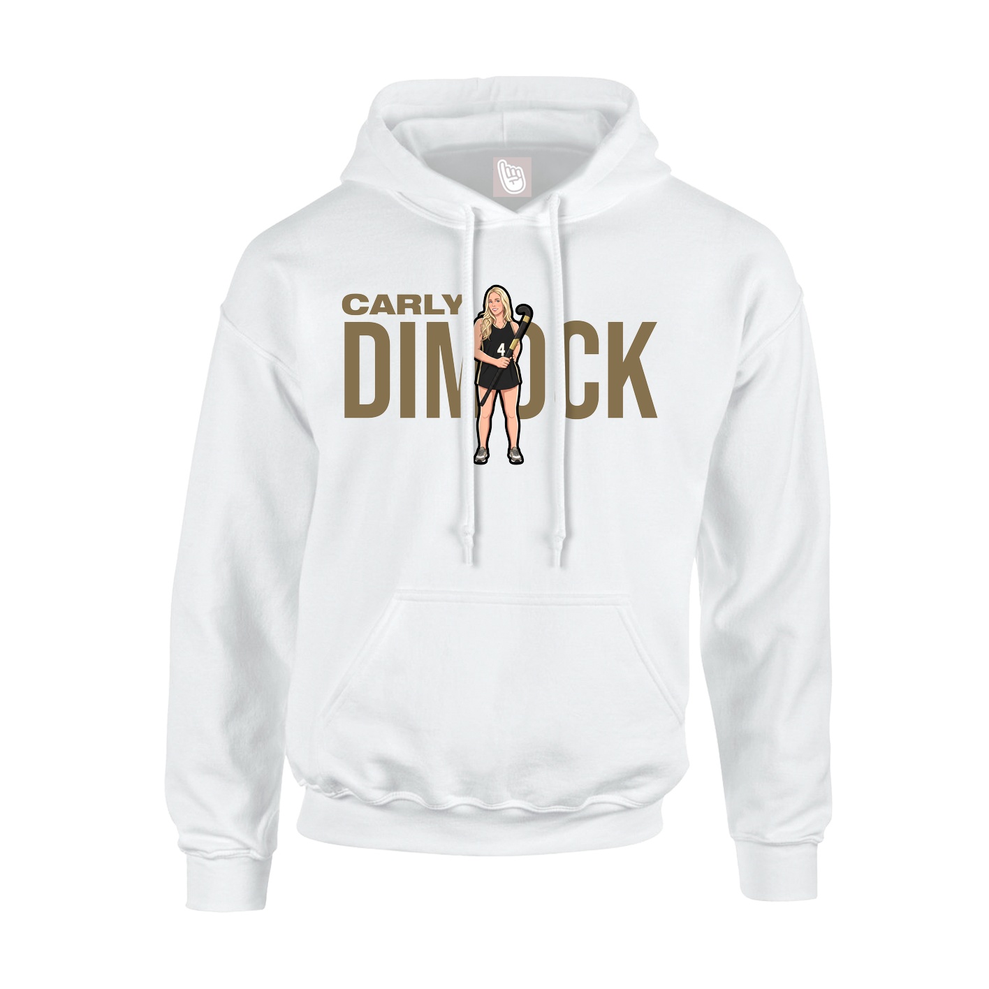 Youth Hoodie — Player Name in White