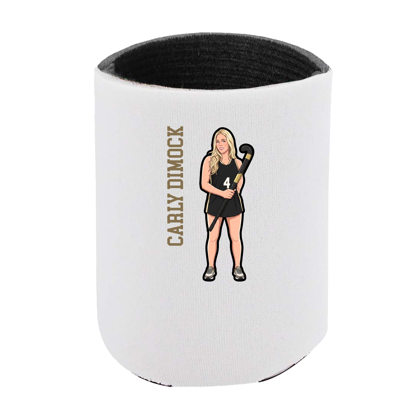 Can Holder — Name Vertical in White