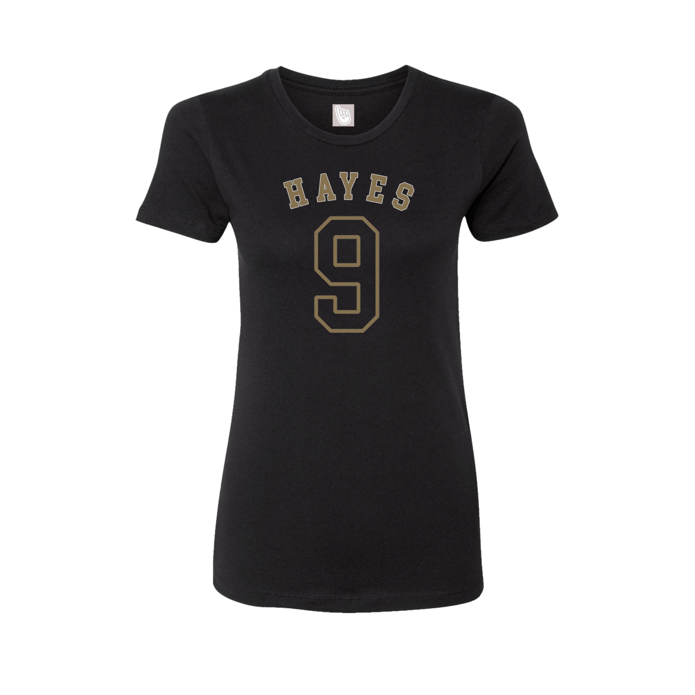 Fitted Women's Tee — Shirsey Arch in Black