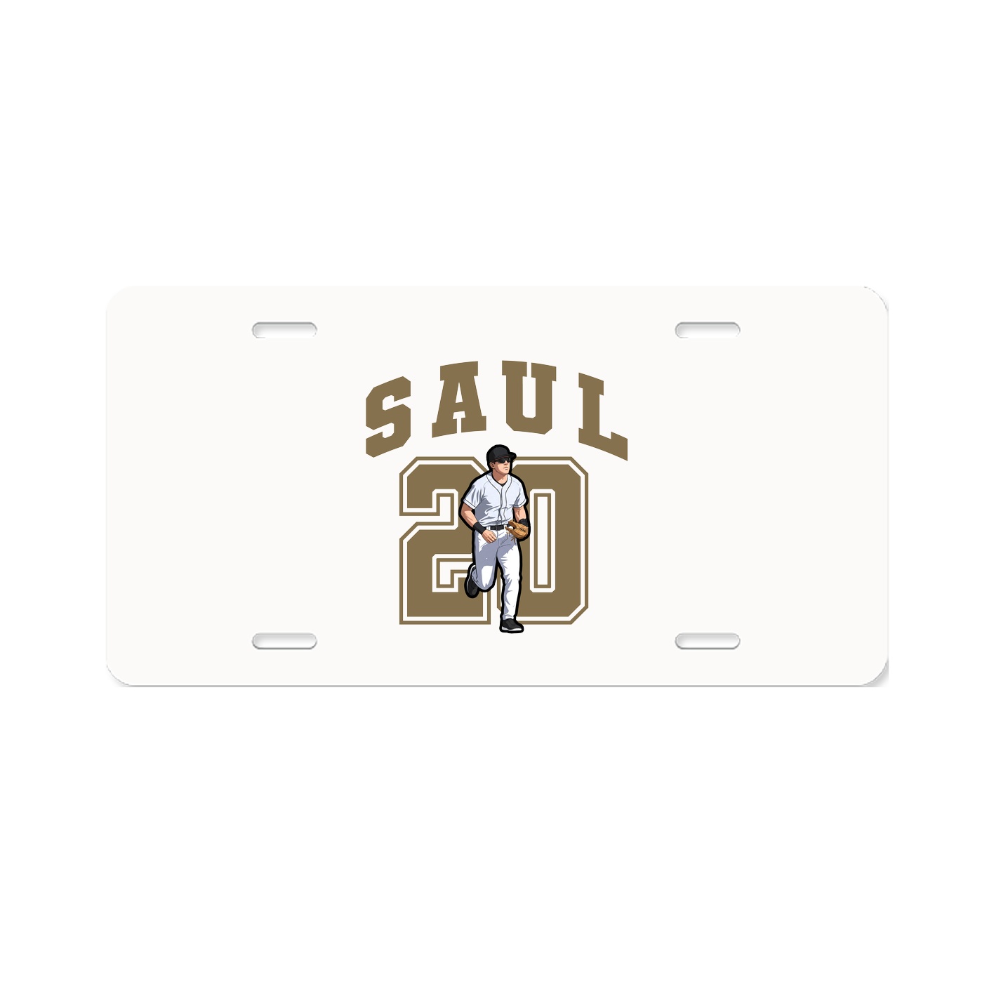 License Plate — Number in Classic
