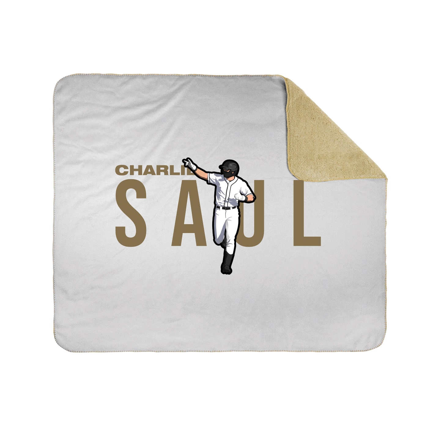 Throw Blanket — Player Name in White