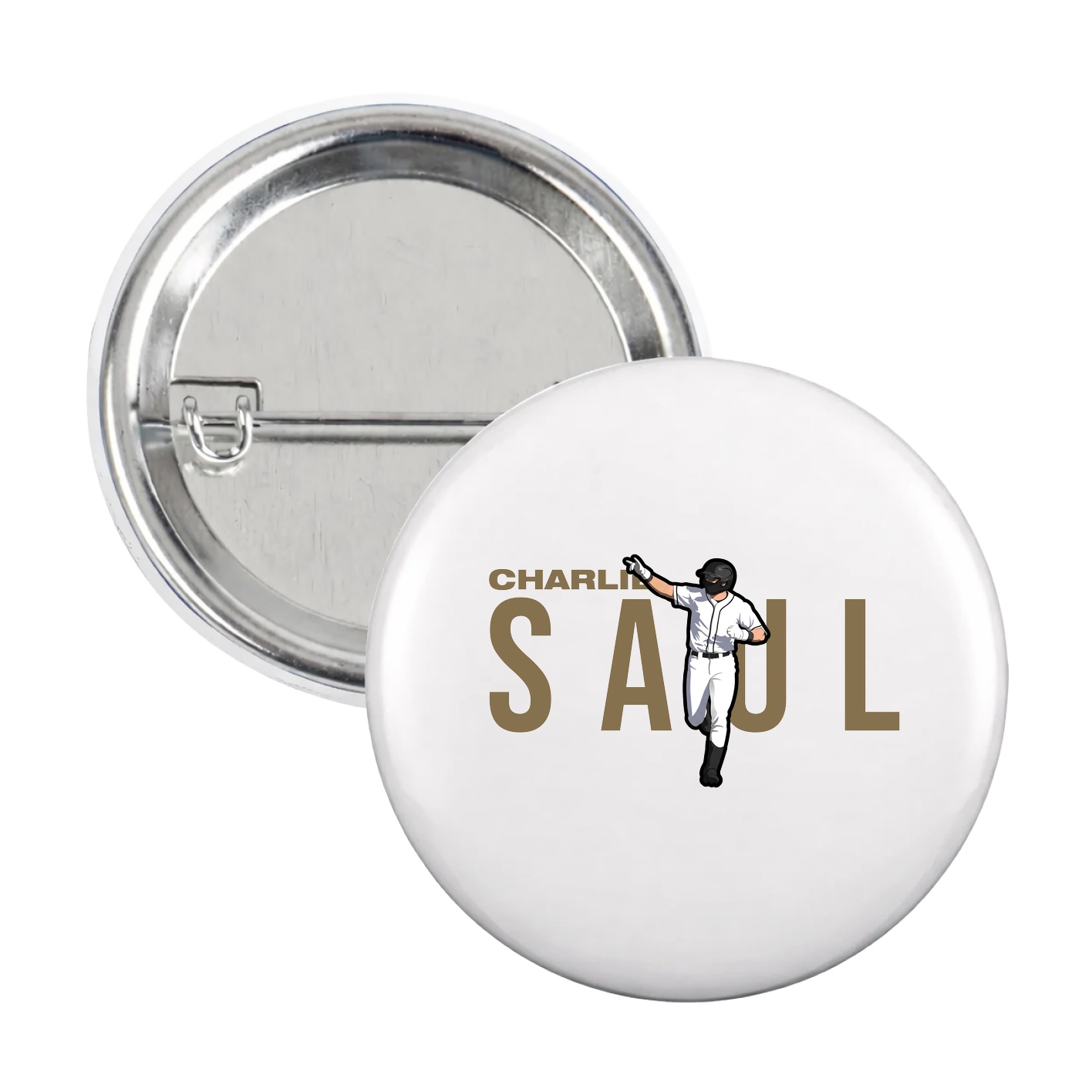 Game Day Button — Player Name in White