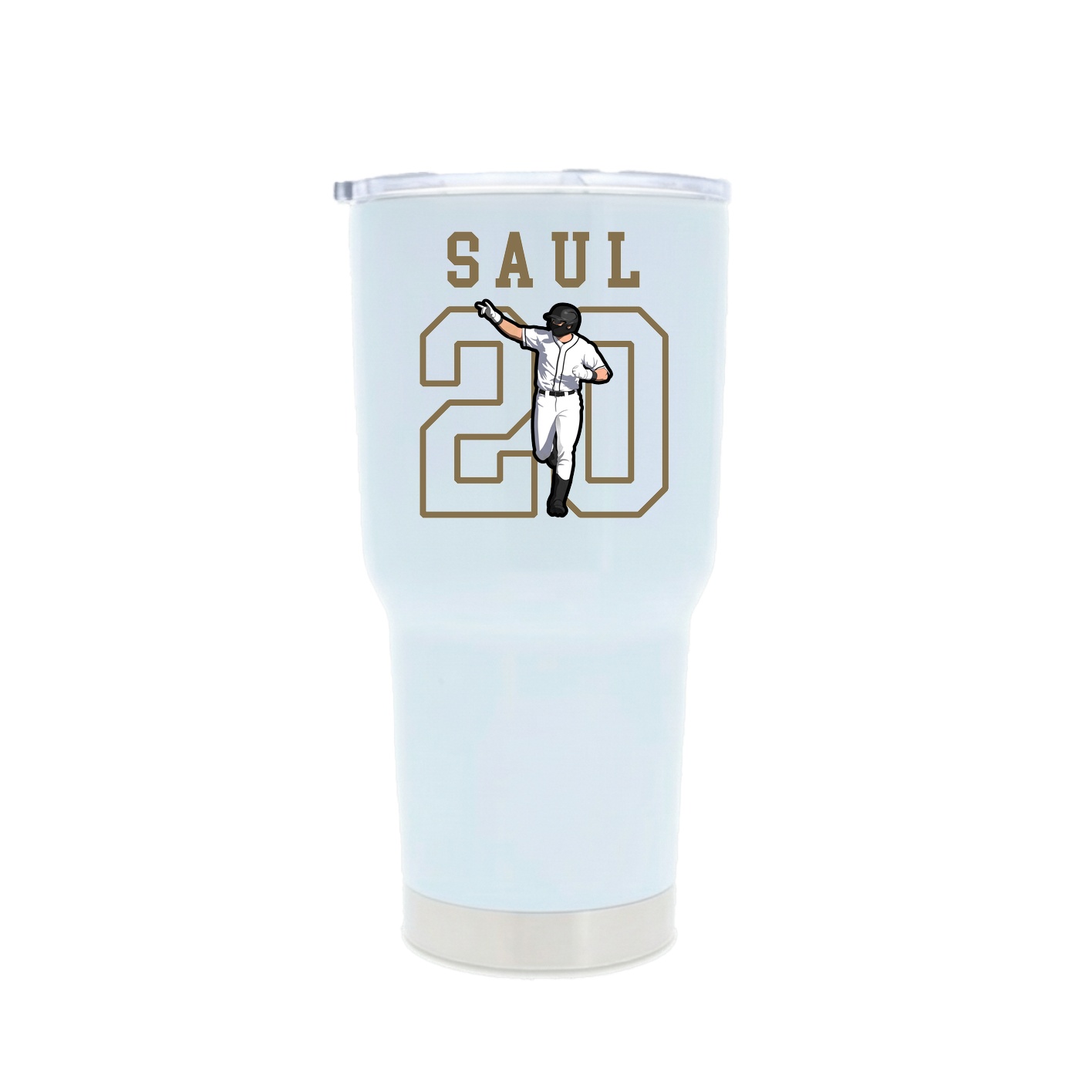 30oz Stainless Steel Tumbler — Shirsey in White