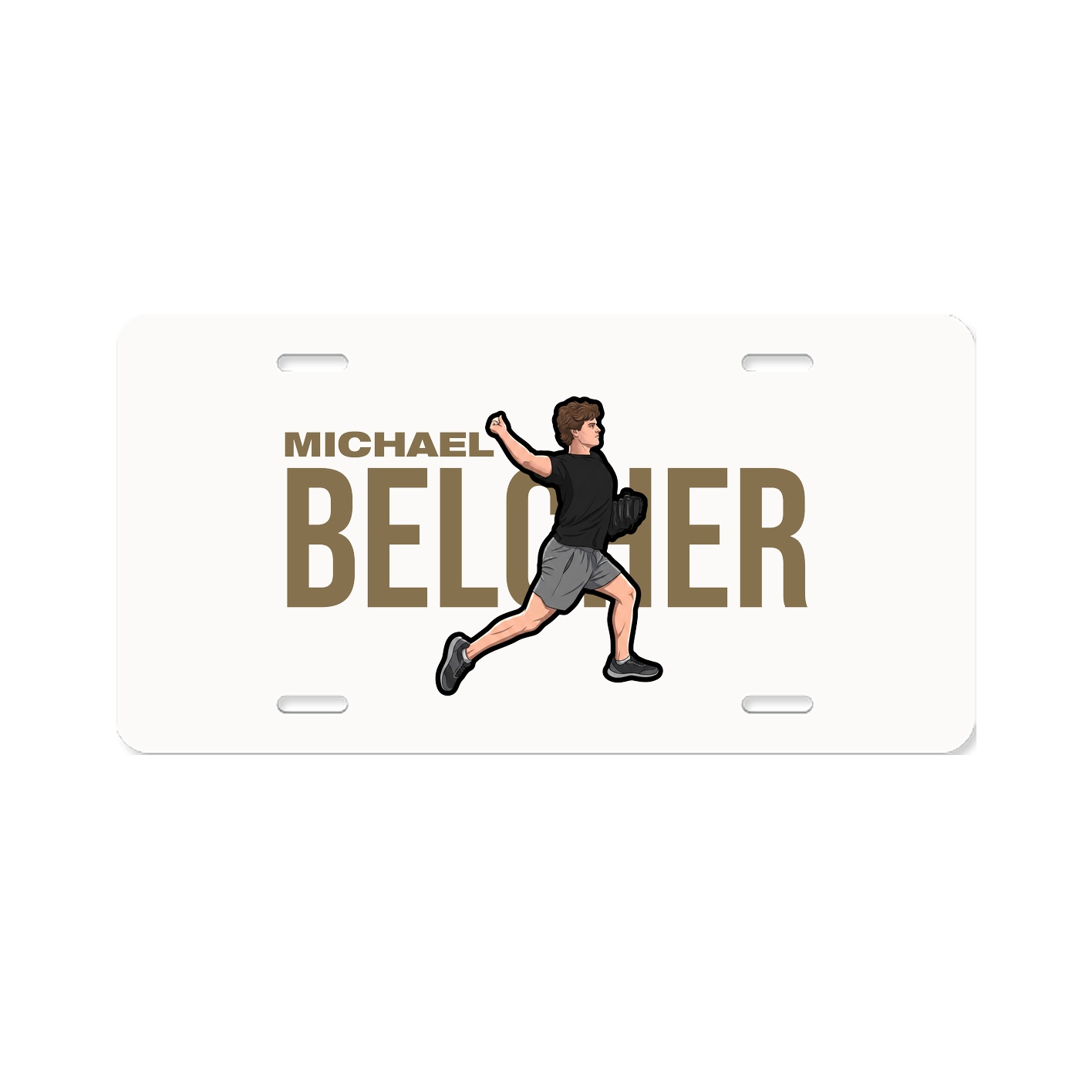License Plate — Player Name in Classic