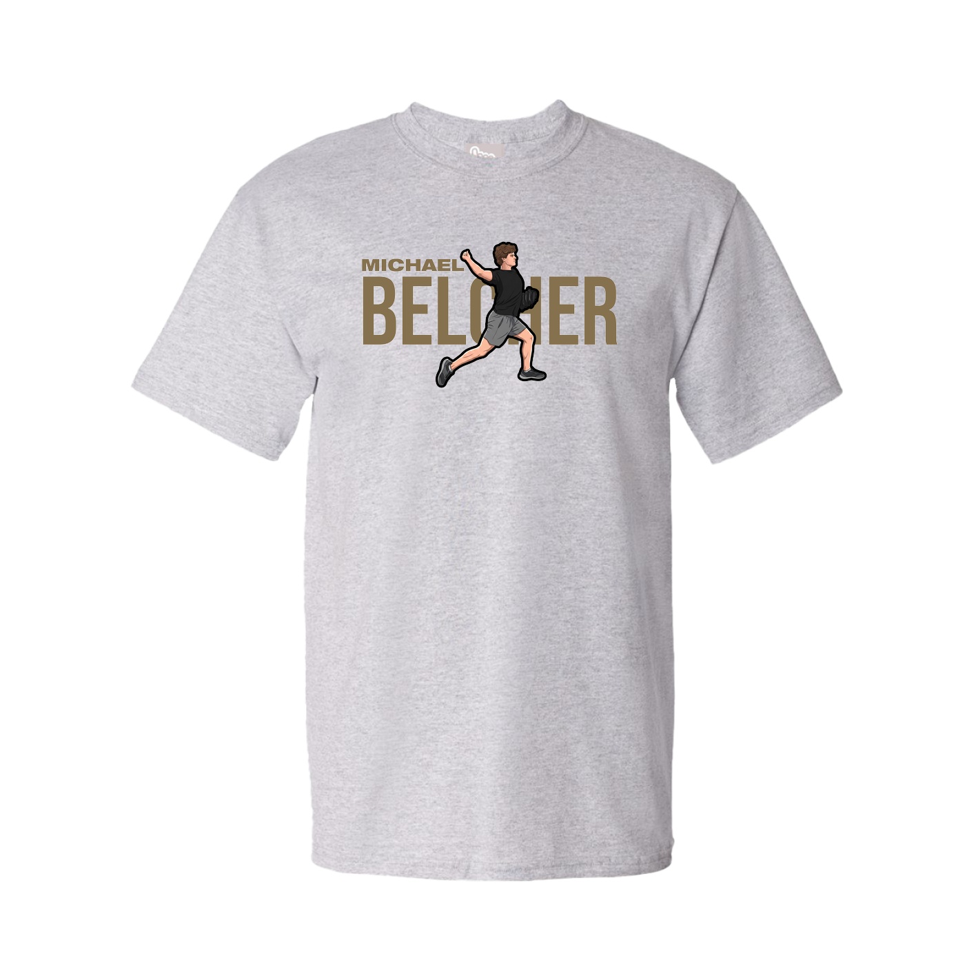 Youth Tee — Player Name in Grey