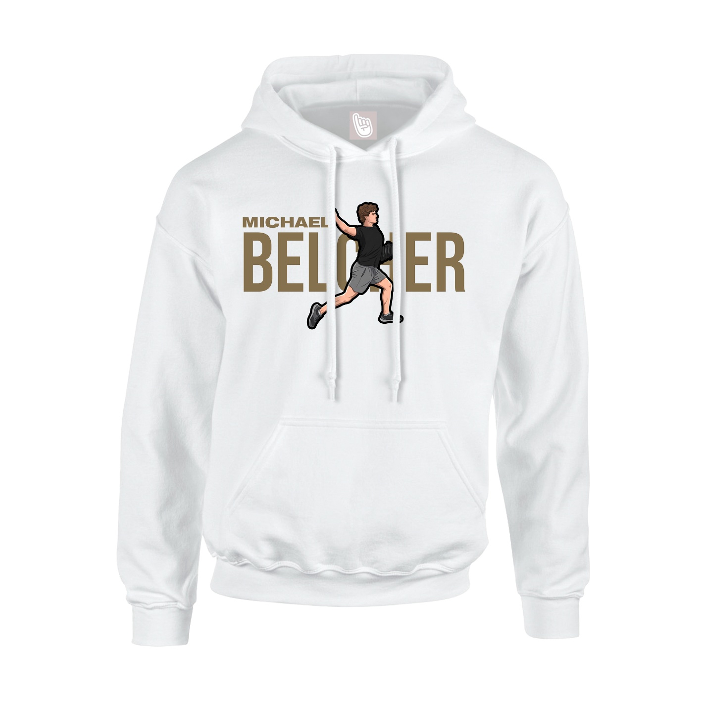 Youth Hoodie — Player Name in White