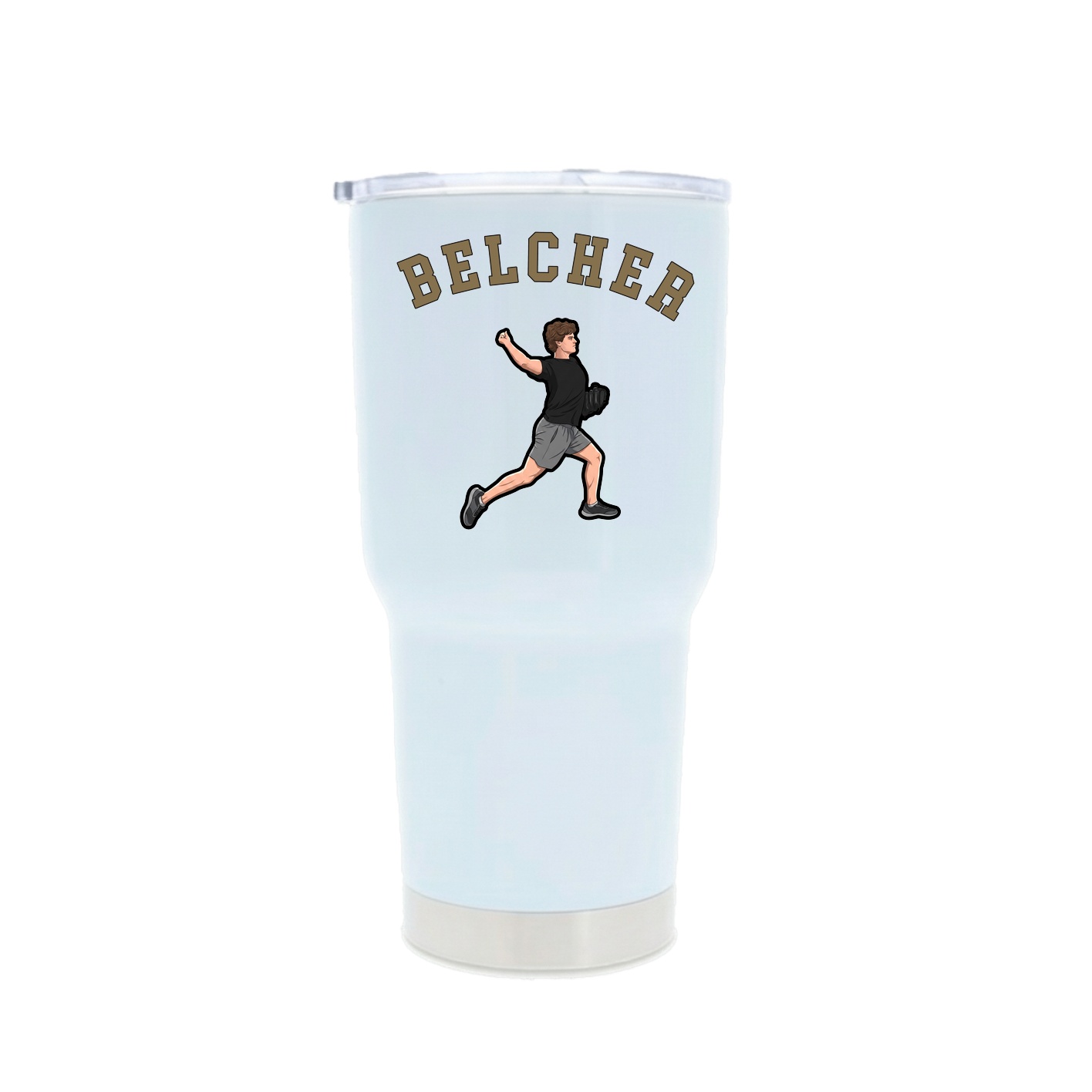 30oz Stainless Steel Tumbler — Shirsey Arch in White