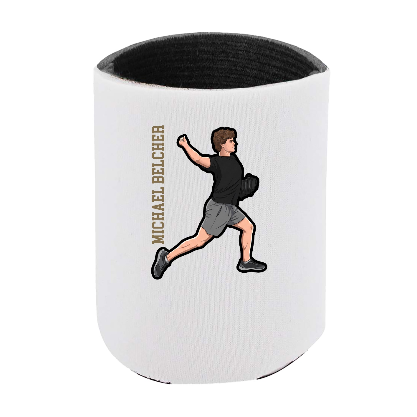 Can Holder — Name Vertical in White