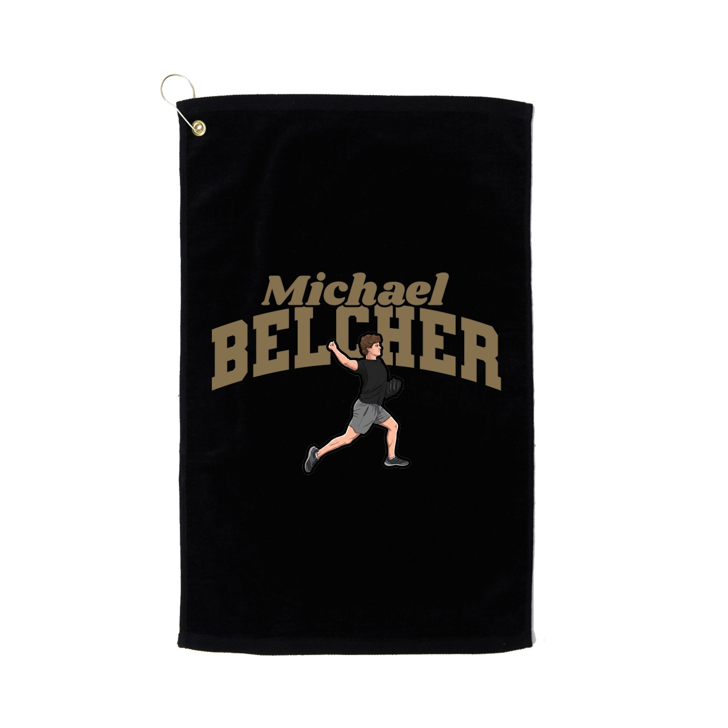 Golf Towel — Signature Arch in Black