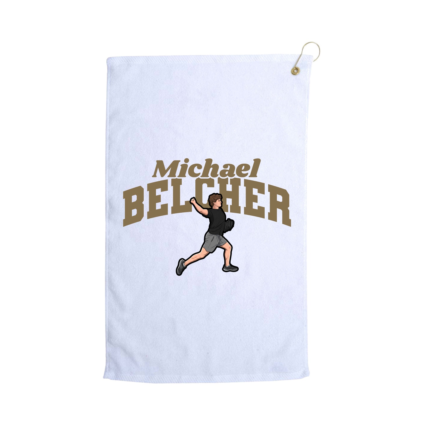 Golf Towel — Signature Arch in White