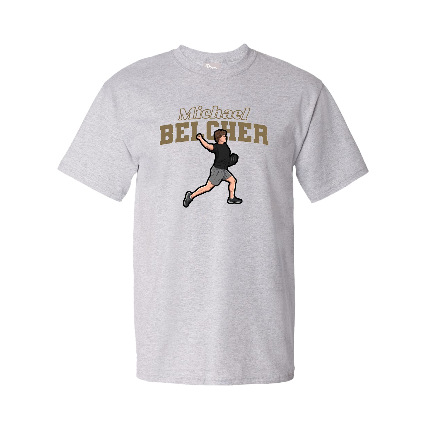 Tee — Name Arch in Grey