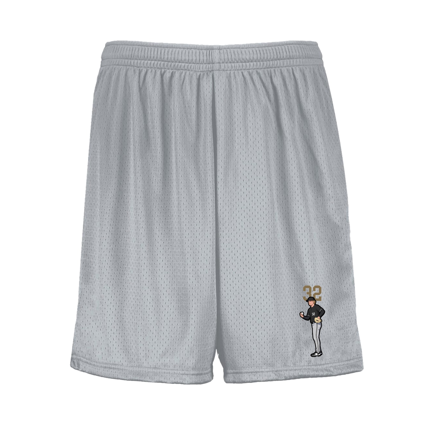Shorts — Number Top in Silver