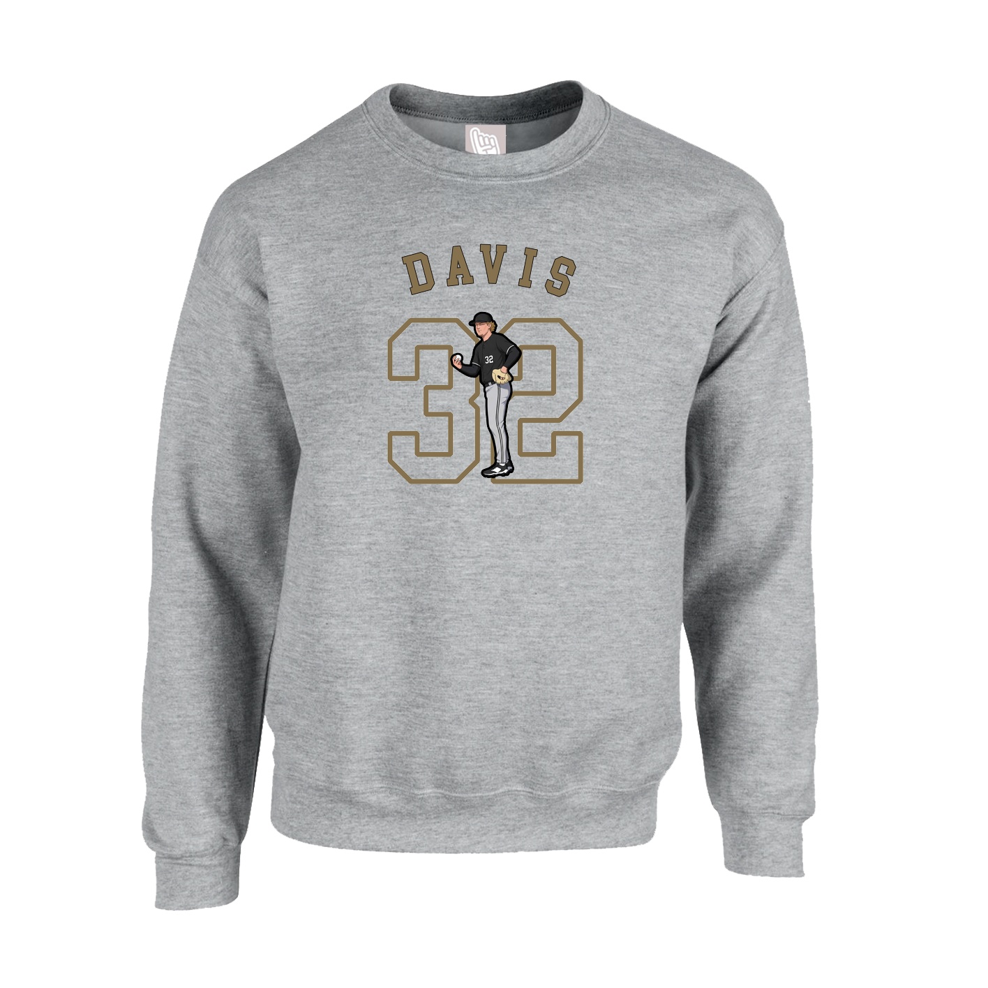 Fleece Crew — Shirsey Arch in Grey