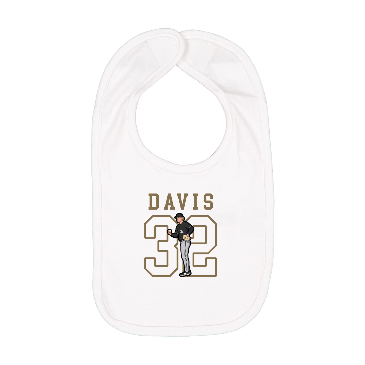 Infant Bib — Shirsey in White