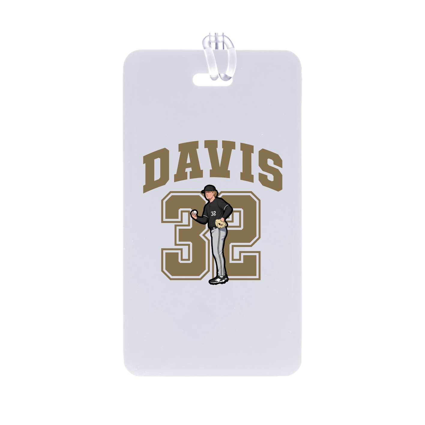 Bag Tag — Number in Classic