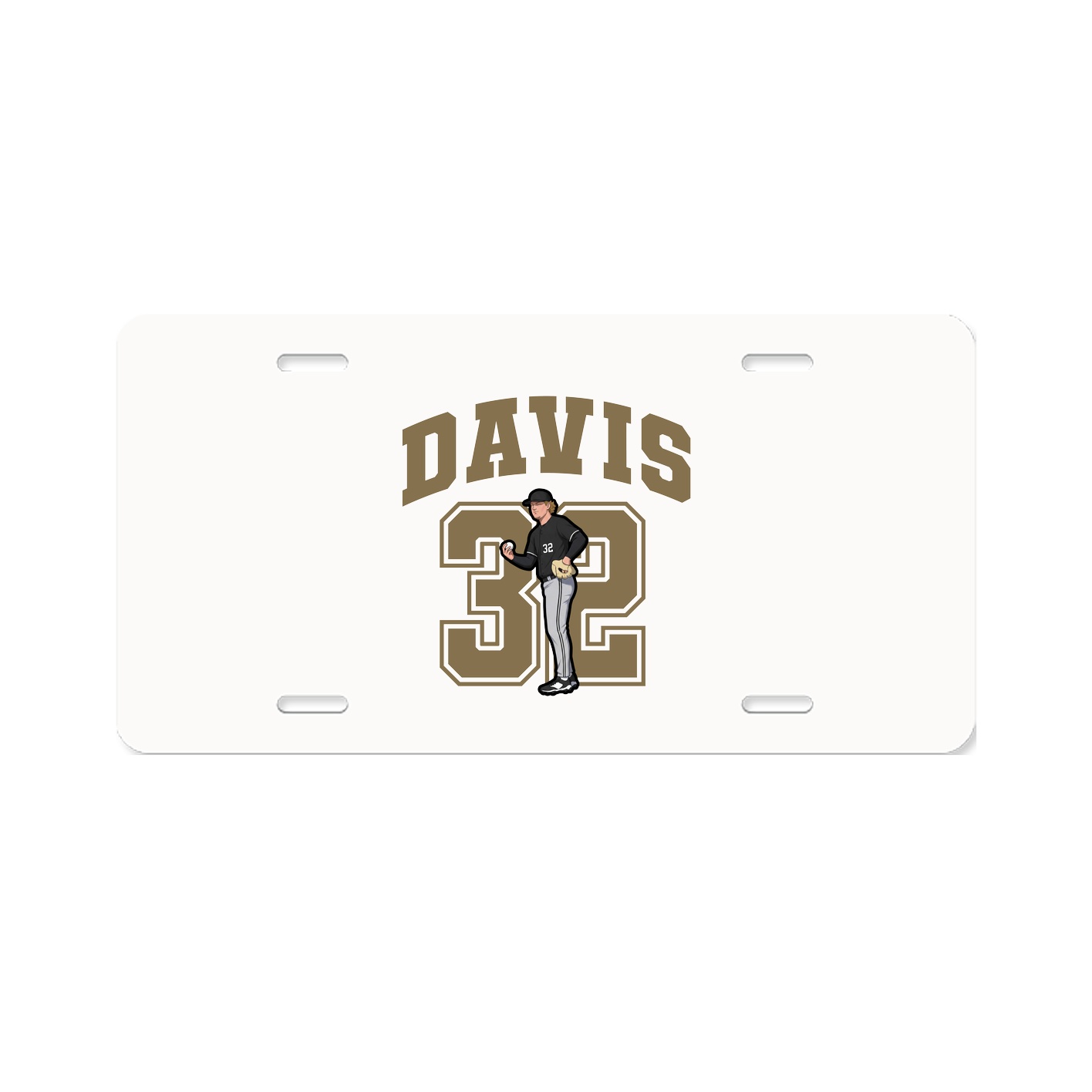 License Plate — Number in Classic