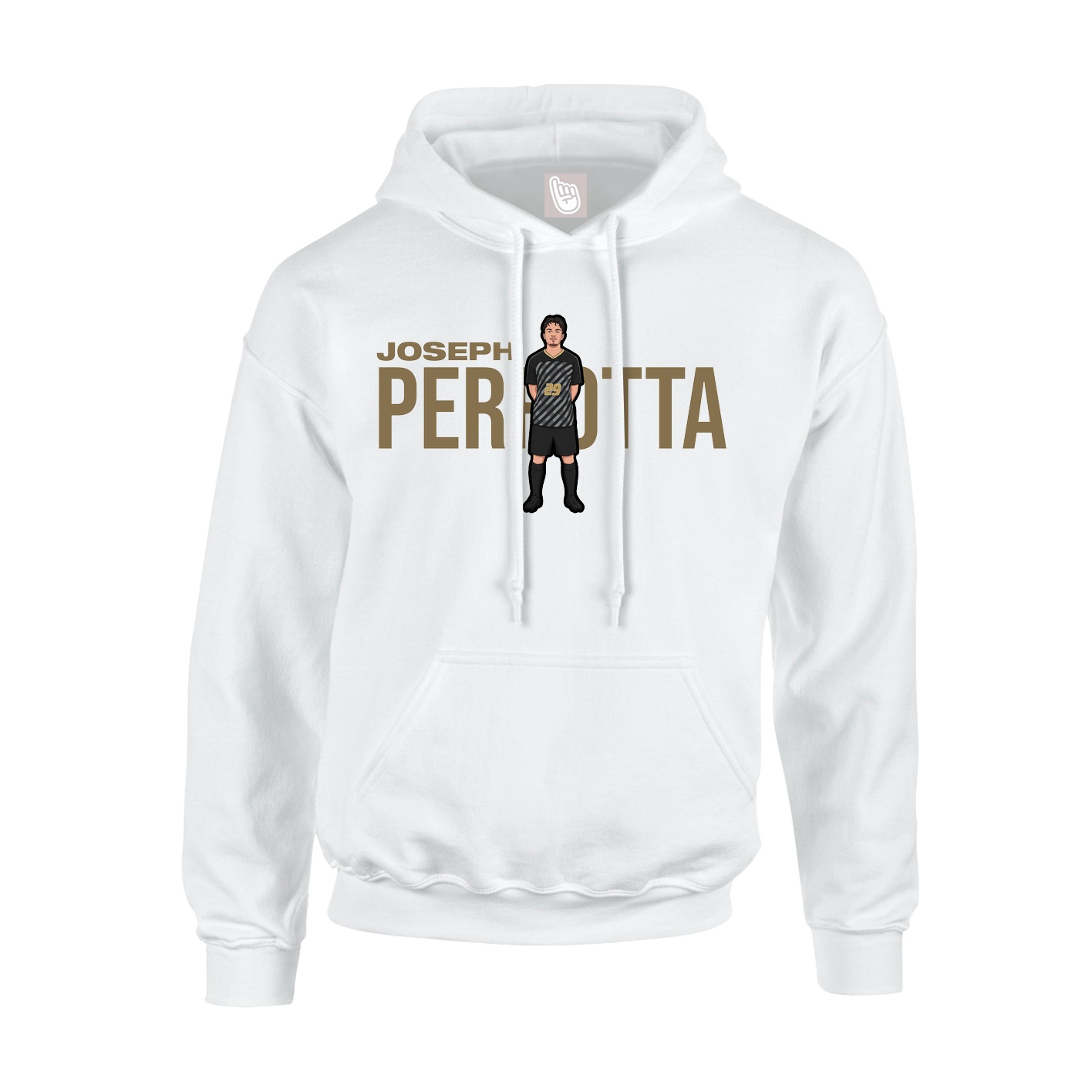 Youth Hoodie — Player Name in White