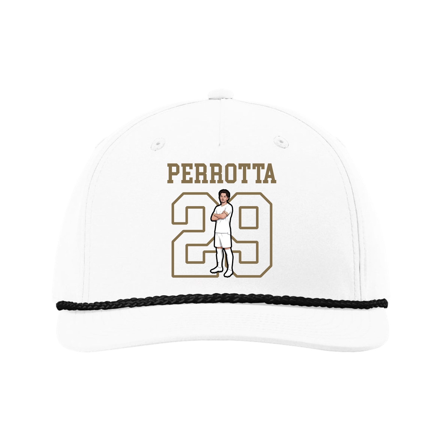 Five-Panel Classic Rope Cap — Shirsey in White