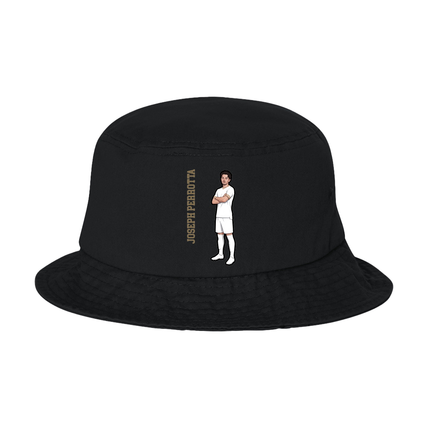 Bucket Cap — Name Vertical in Black