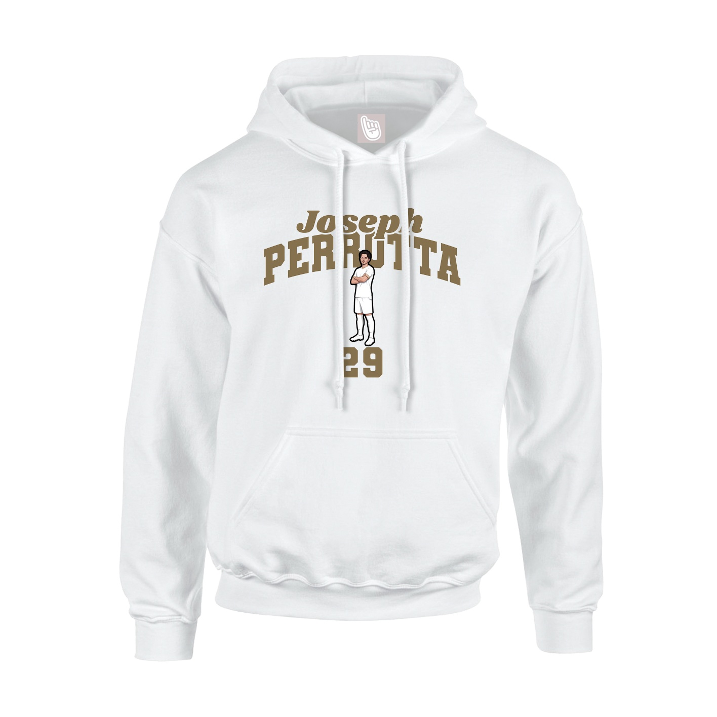 Hoodie — Signature Arch in White