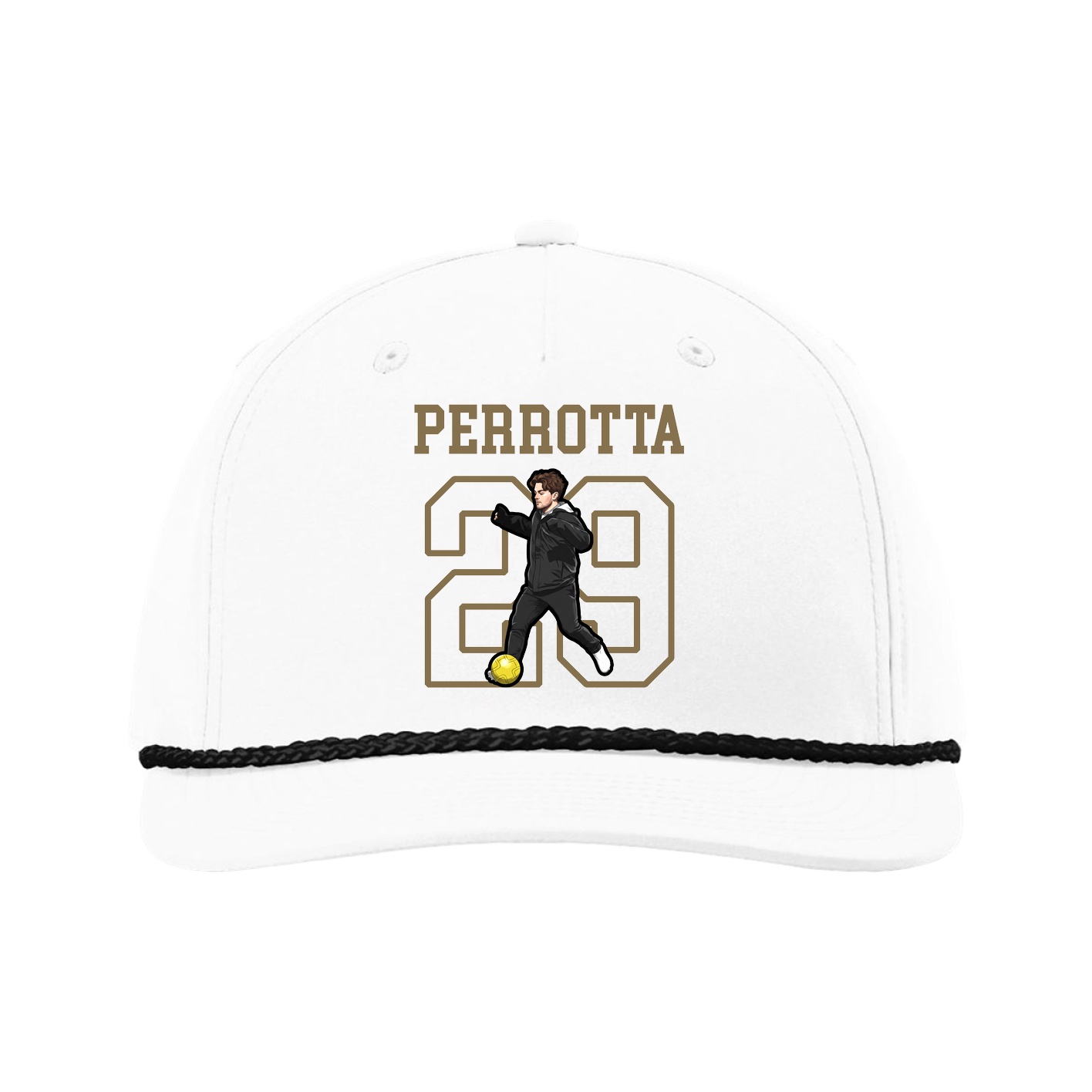Five-Panel Classic Rope Cap — Shirsey in White