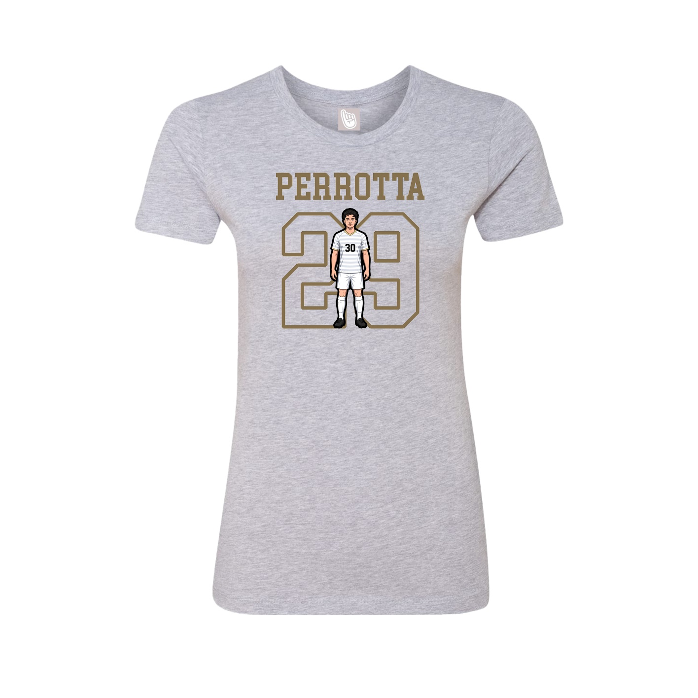 Fitted Women's Tee — Shirsey in Grey