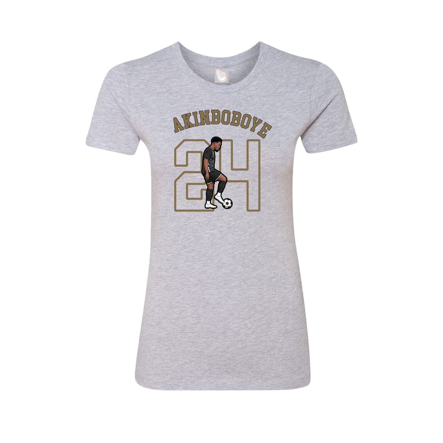 Fitted Women's Tee — Shirsey Arch in Grey