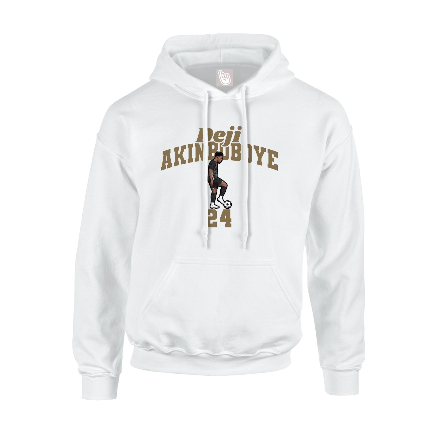 Hoodie — Signature Arch in White