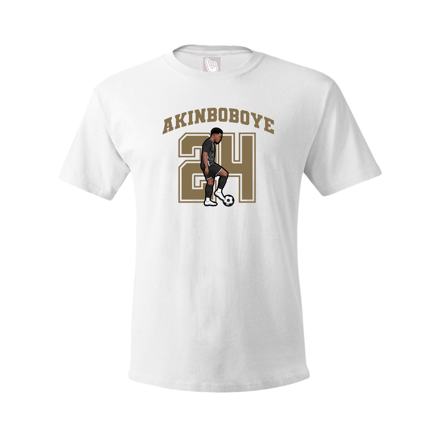 Youth Tee — Number in White