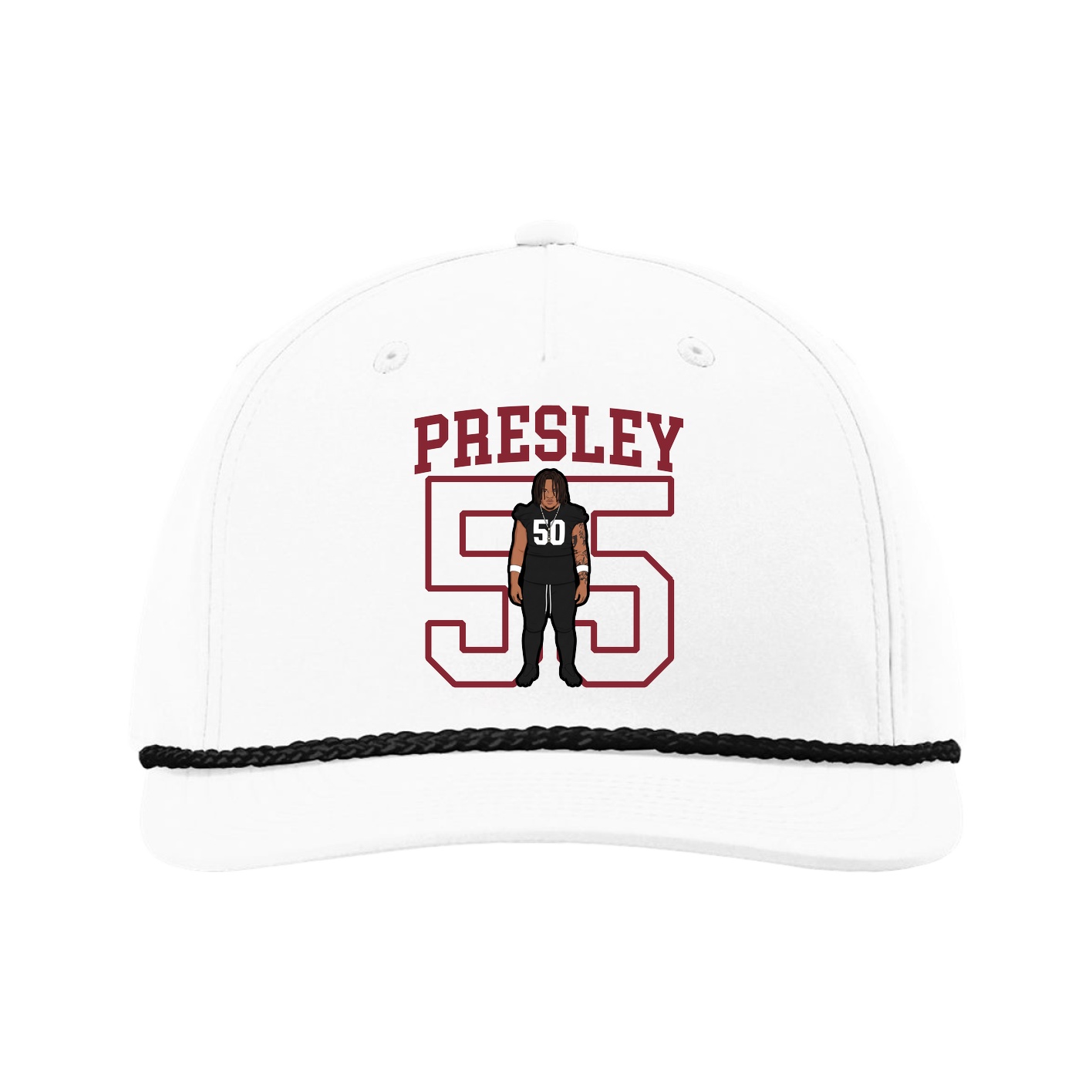 Five-Panel Classic Rope Cap — Shirsey in White
