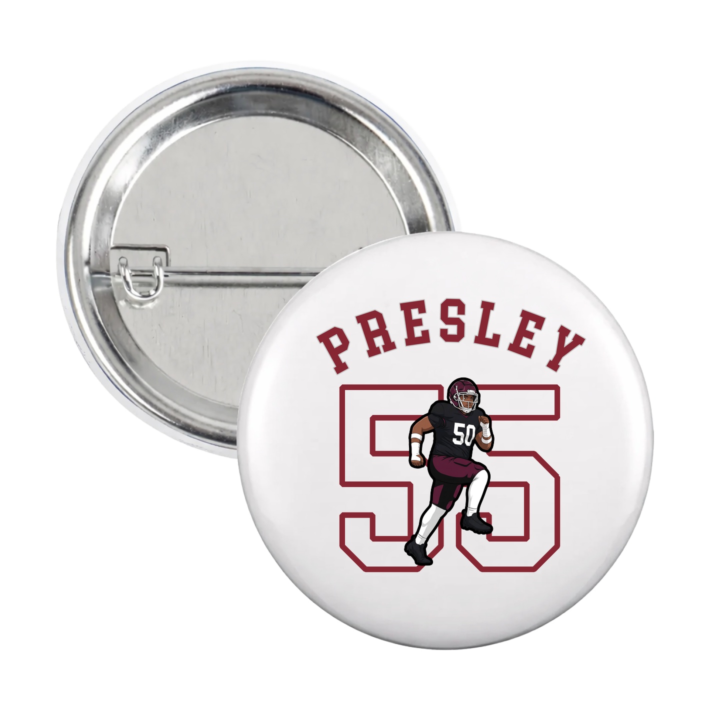 Game Day Button — Shirsey Arch in White