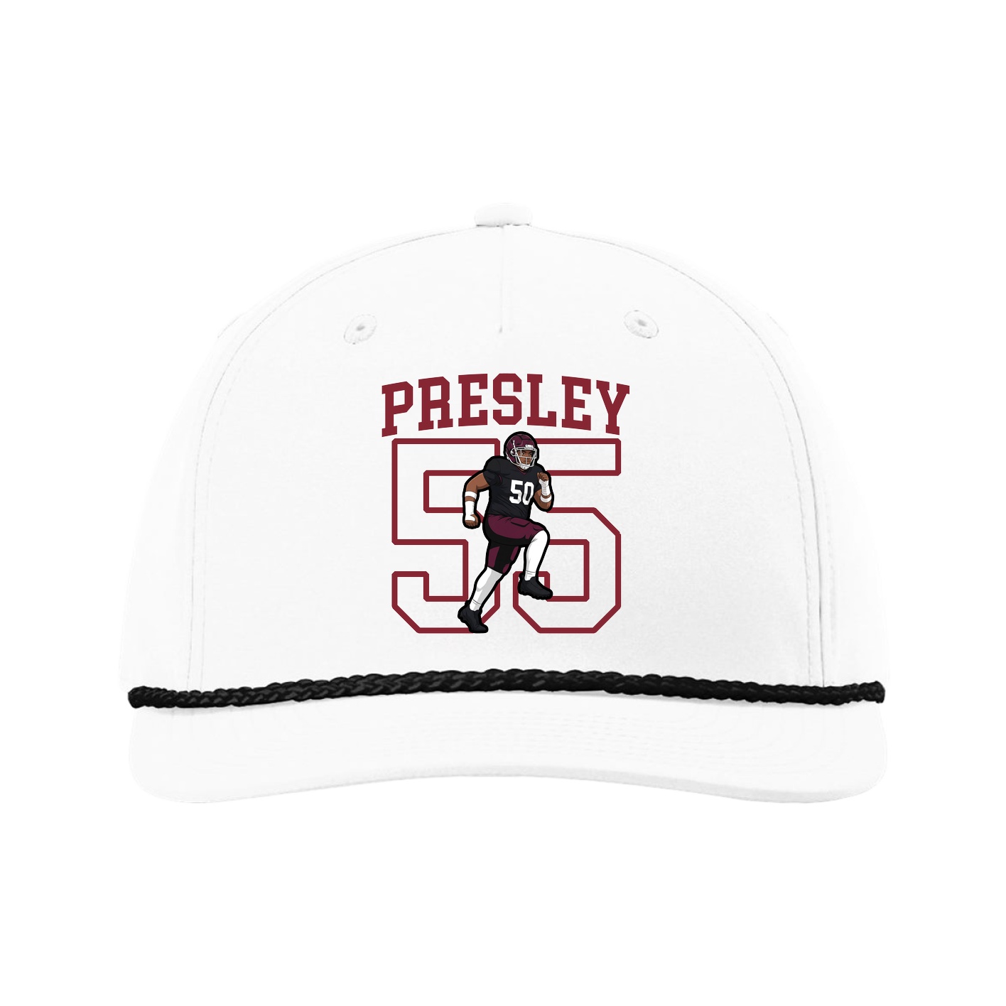Five-Panel Classic Rope Cap — Shirsey in White