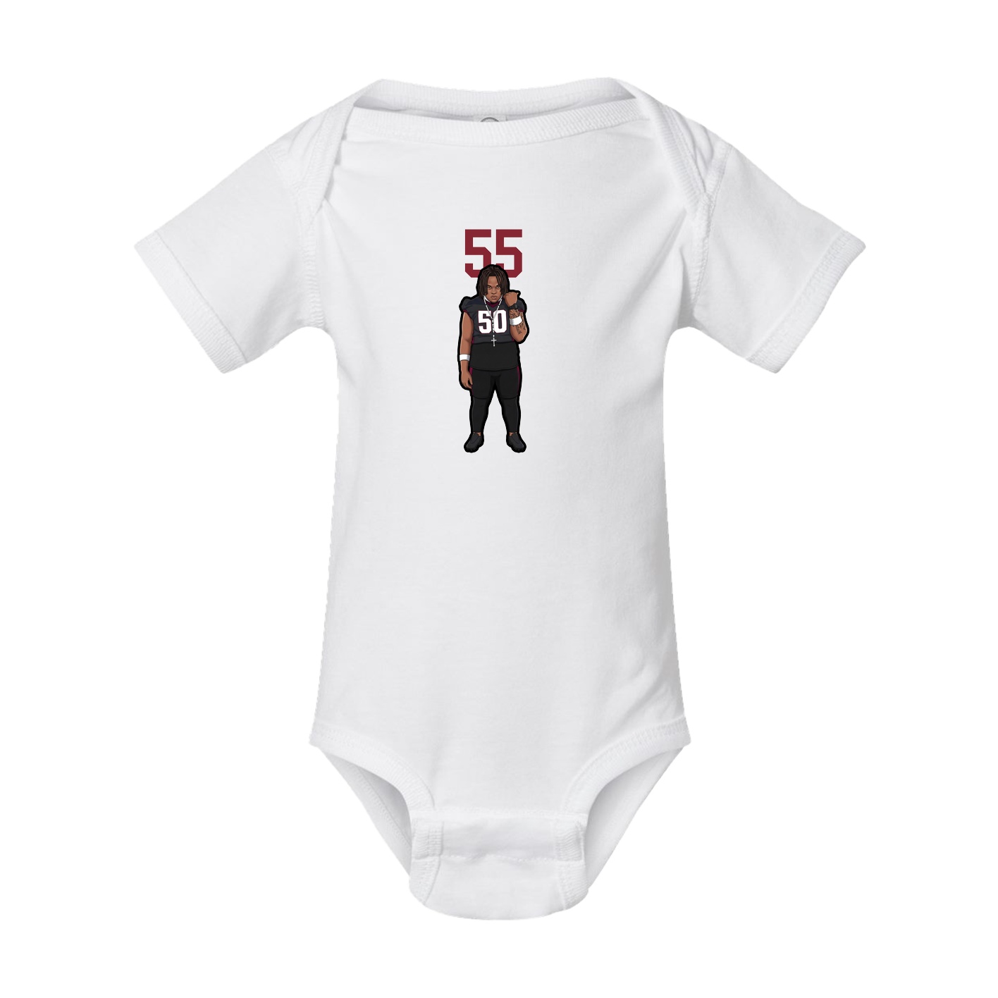 Baby Onesie — Number Top in White