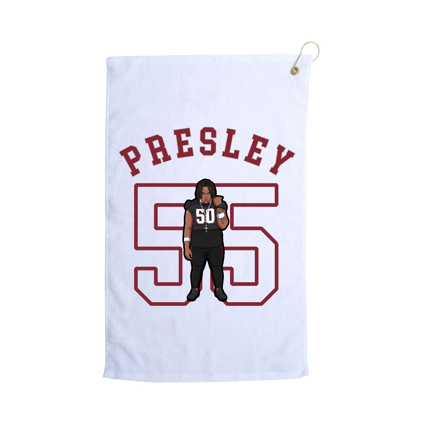 Golf Towel — Shirsey Arch in White