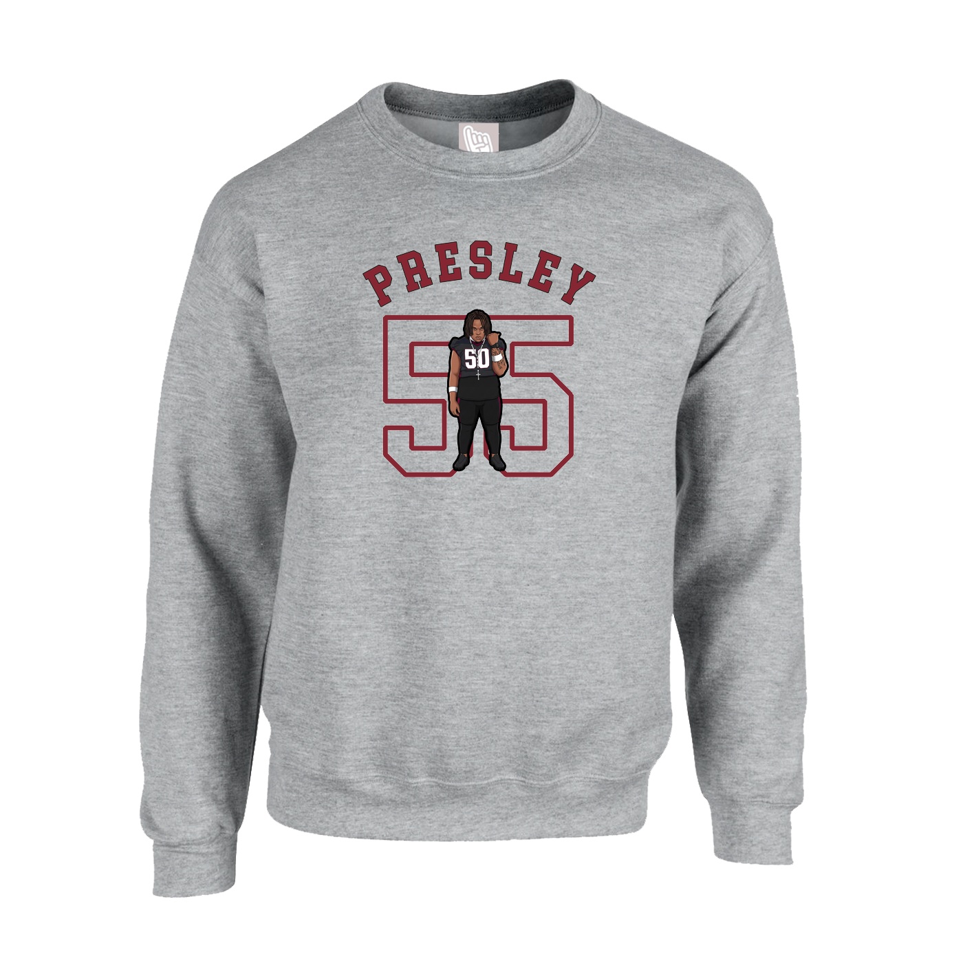 Fleece Crew — Shirsey Arch in Grey