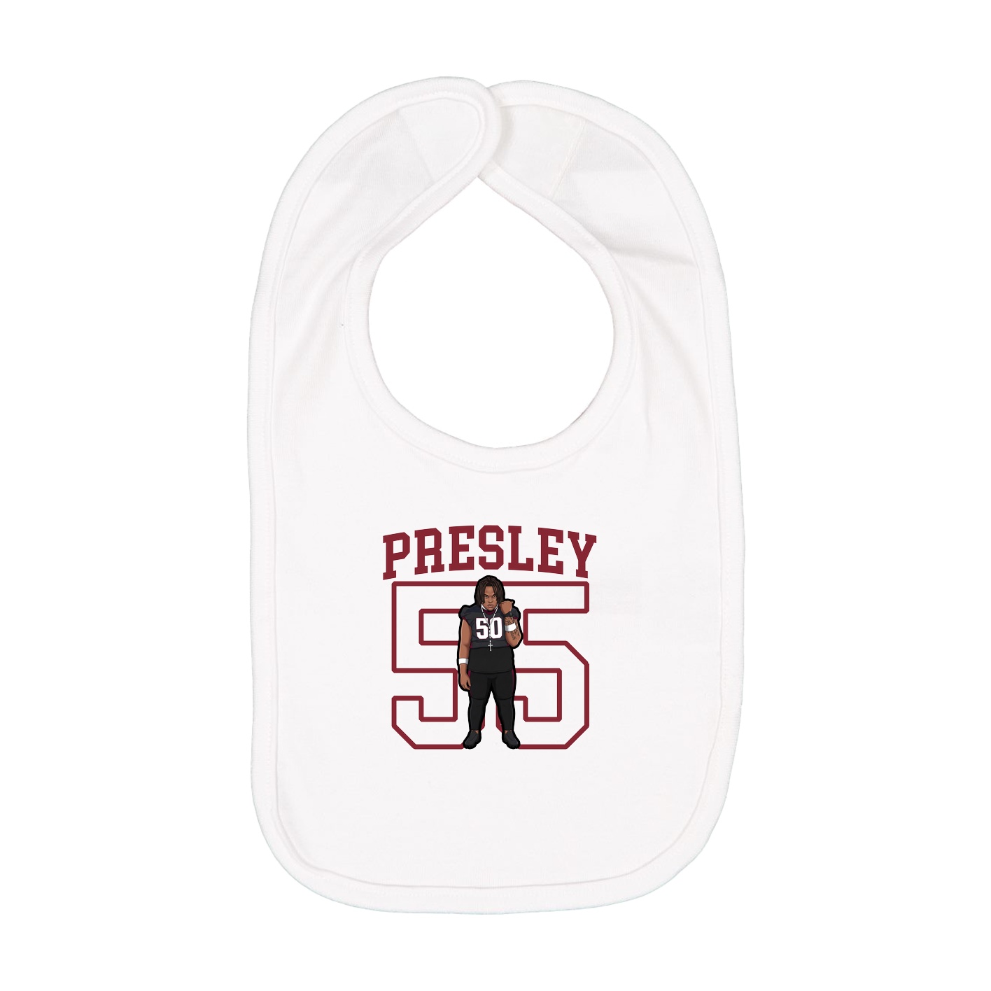 Infant Bib — Shirsey in White