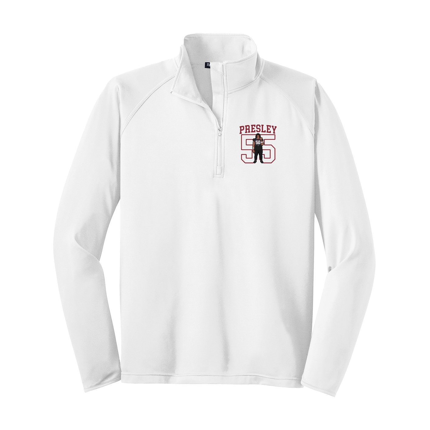Q-Zip Pullover — Shirsey in White