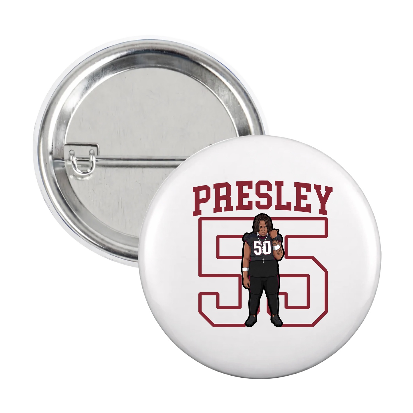 Game Day Button — Shirsey in White