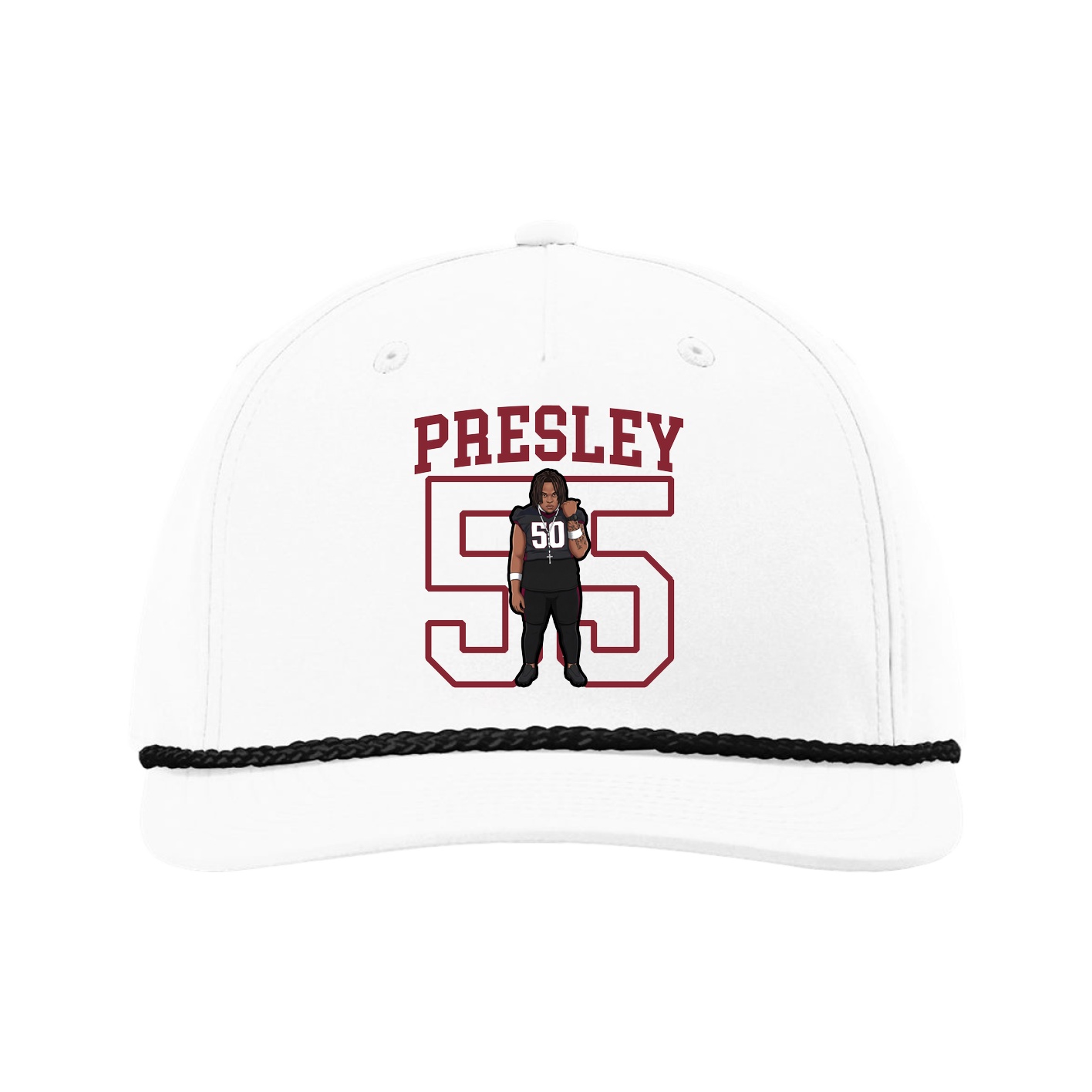 Five-Panel Classic Rope Cap — Shirsey in White