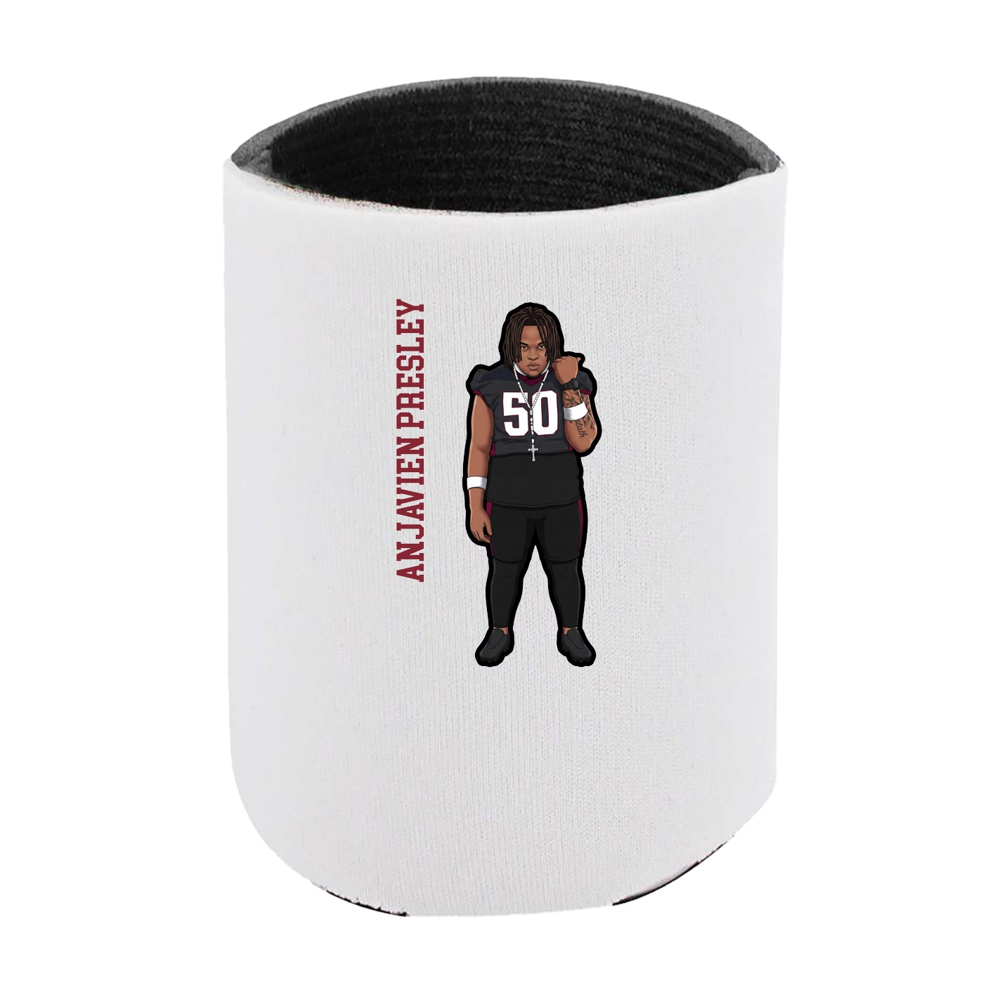 Can Holder — Name Vertical in White