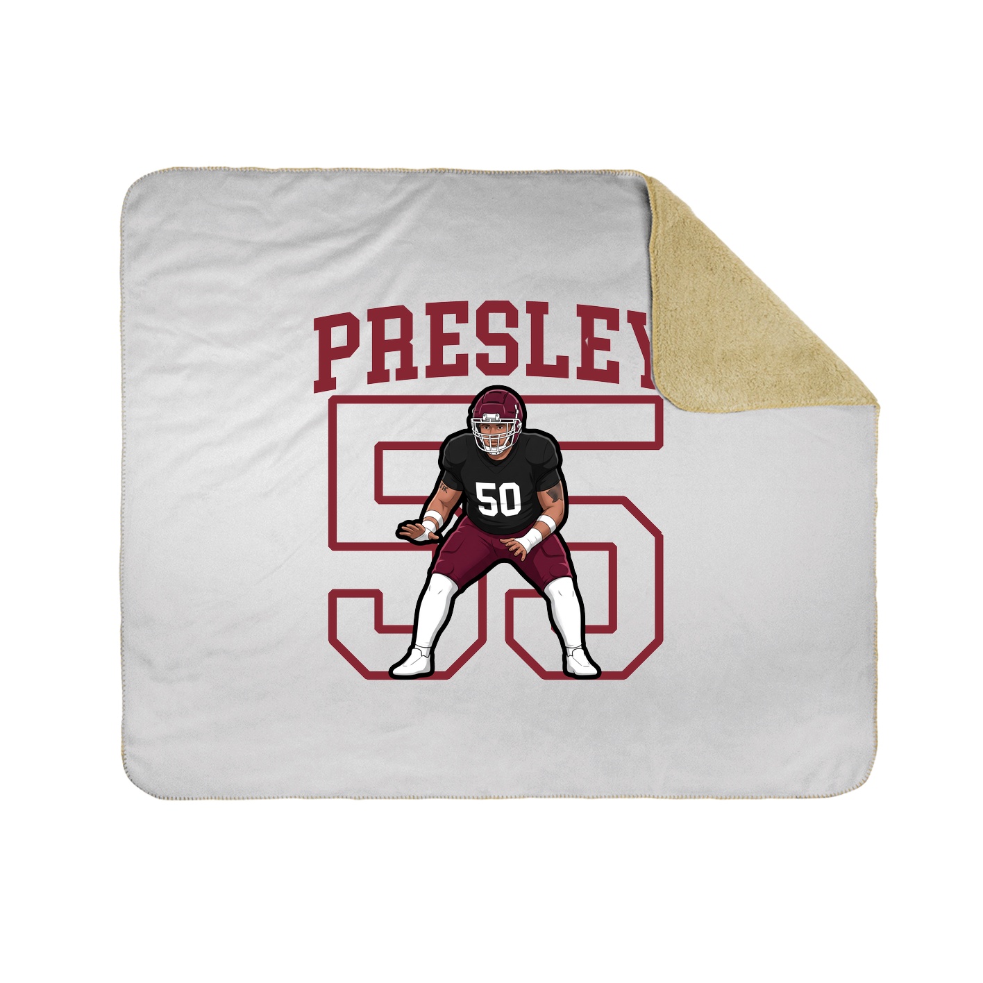 Throw Blanket — Shirsey in White