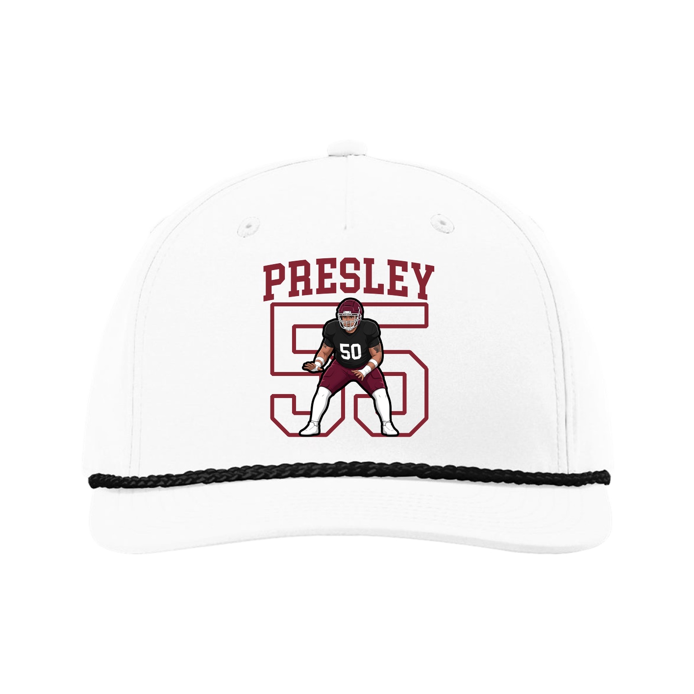 Five-Panel Classic Rope Cap — Shirsey in White