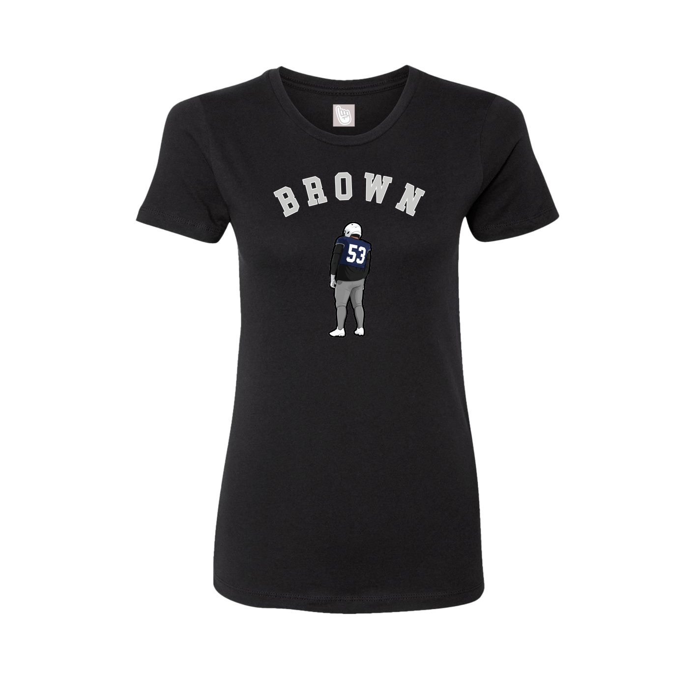 Fitted Women's Tee — Shirsey Arch in Black