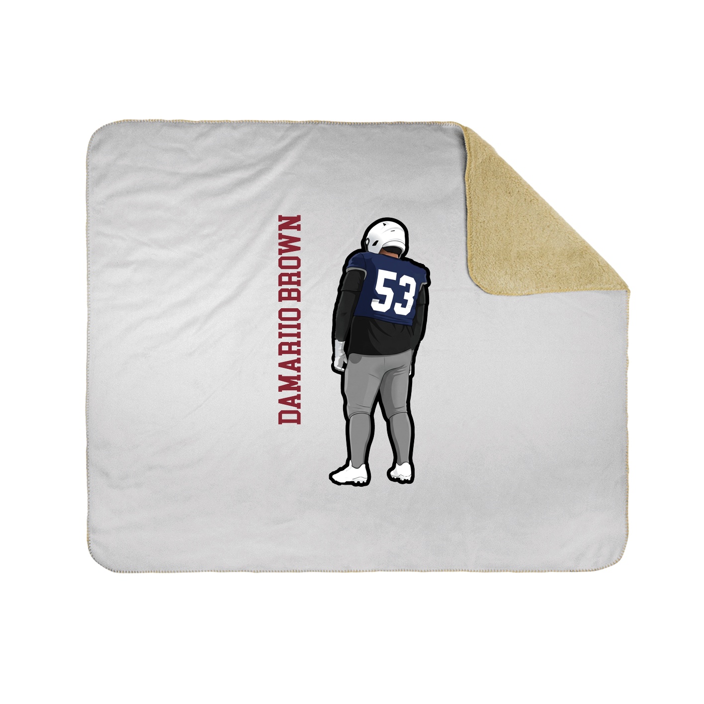 50x60 Sherpa Lined Throw Blanket