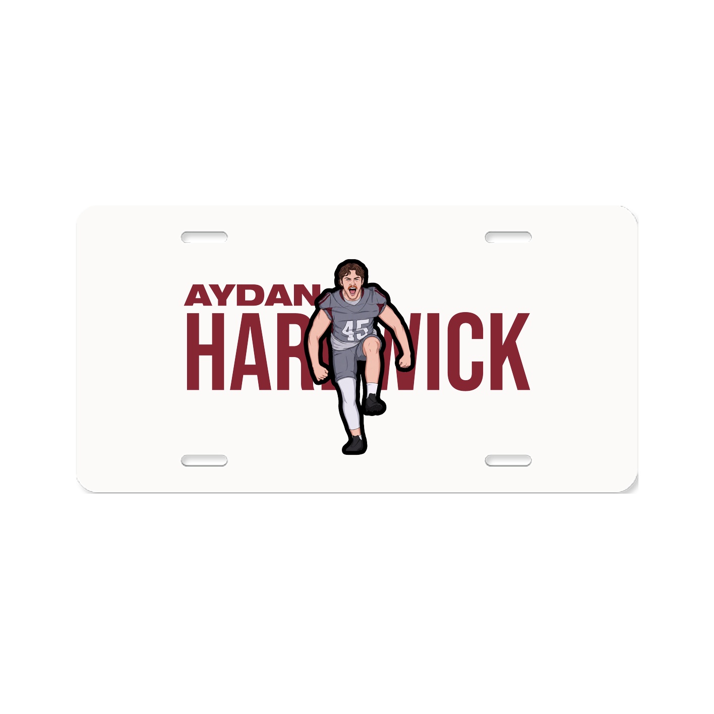 License Plate — Player Name in Classic