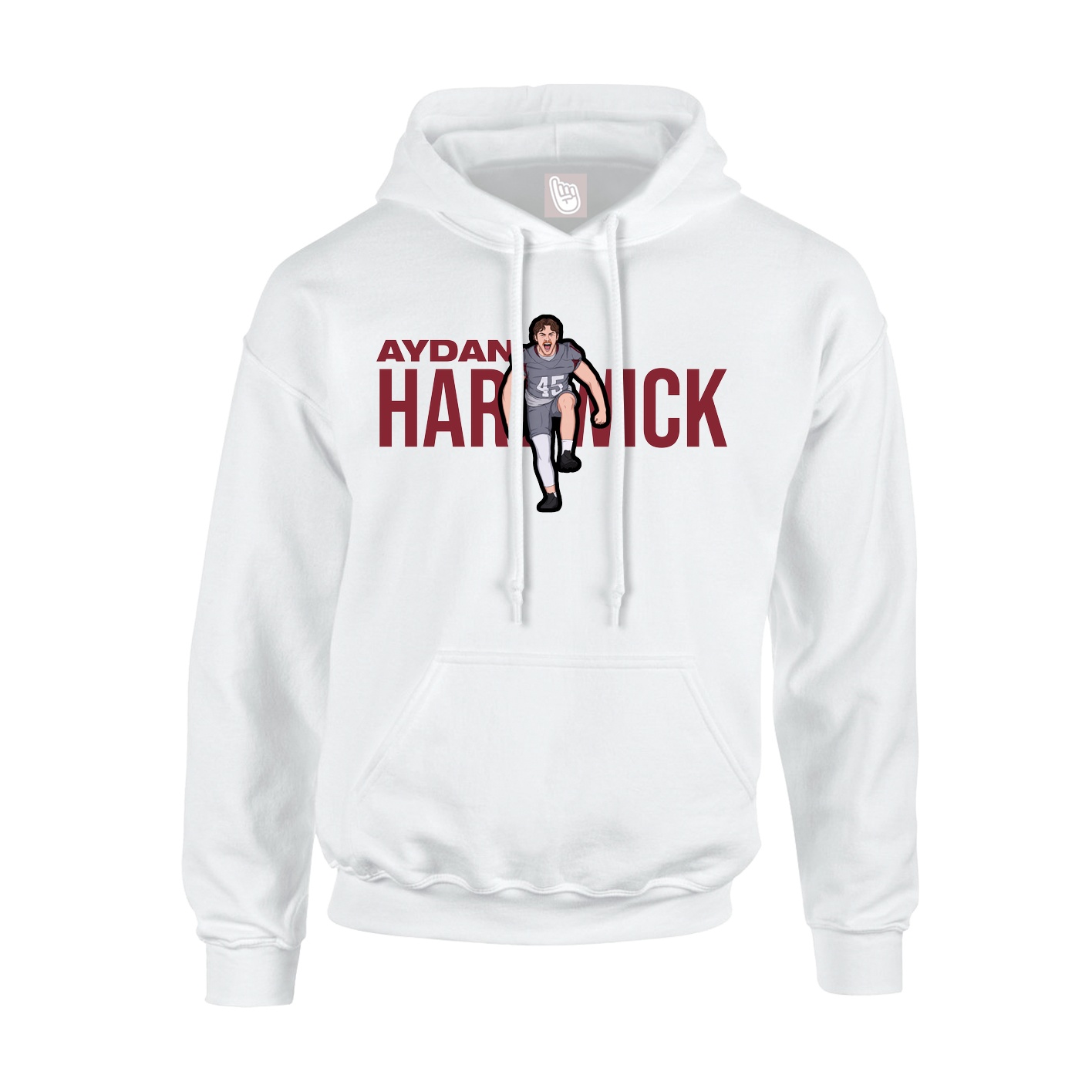 Hoodie — Player Name in White