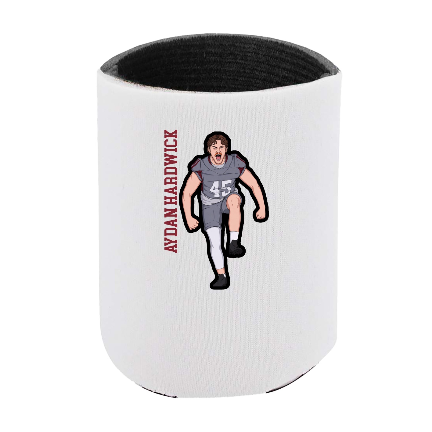 Can Holder — Name Vertical in White